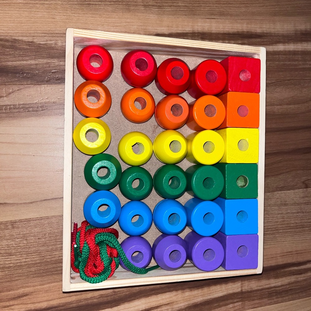 Melissa and Doug bead threader activity